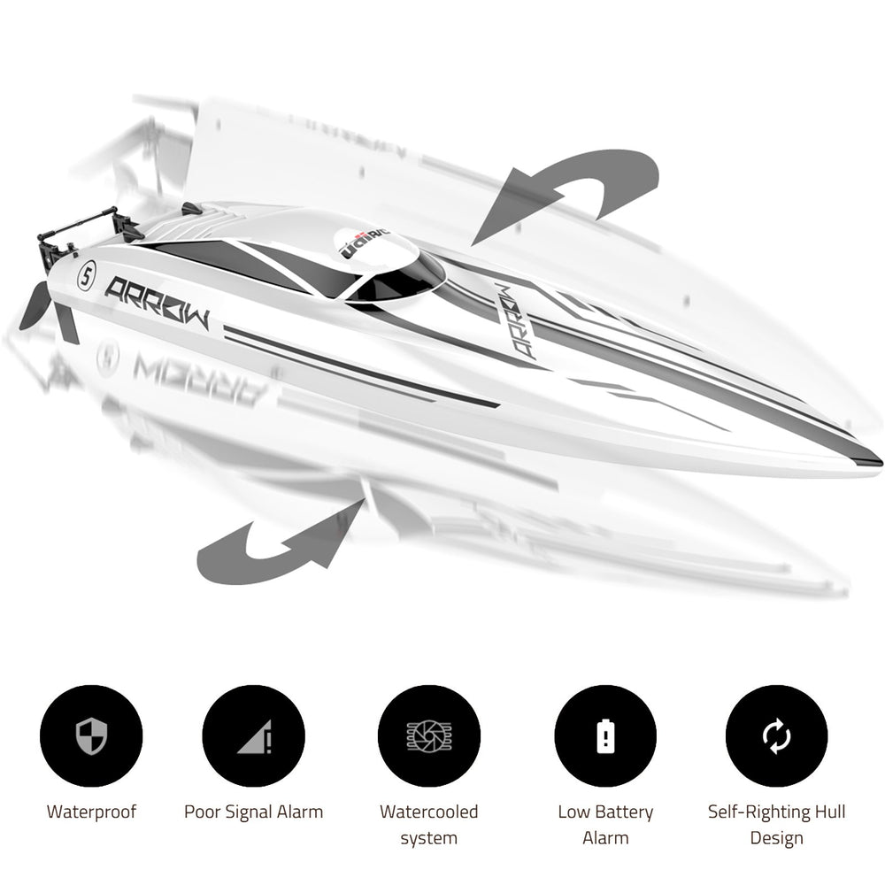 Cheerwing RC boat side profile with sleek hull and sport lines.