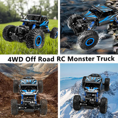 Cheerwing RC monster truck blue 4WD chassis ready for tough terrain