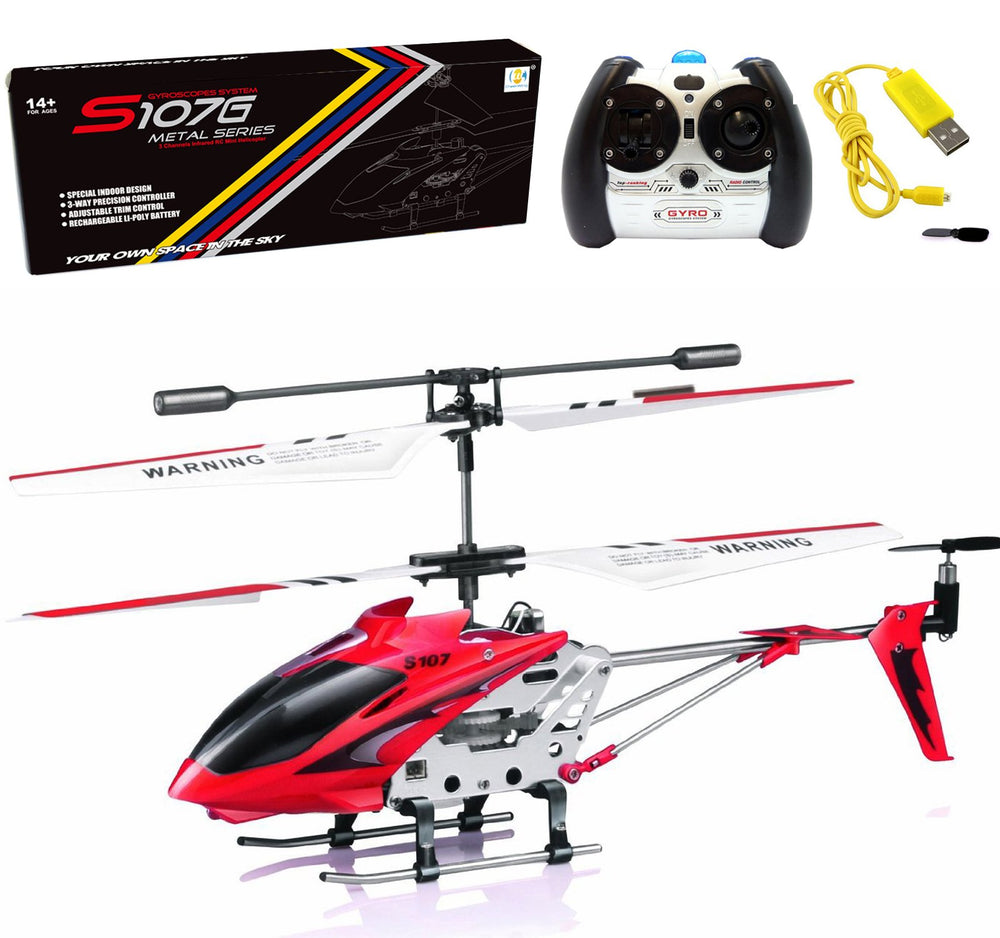 Cheerwing S107 Crimson body glows for confident indoor flights.