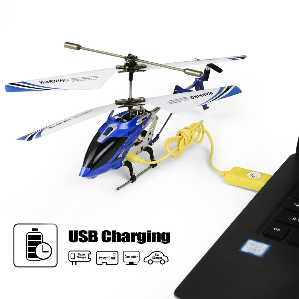 Cheerwing S107G gyro stability enables smooth indoor hover.