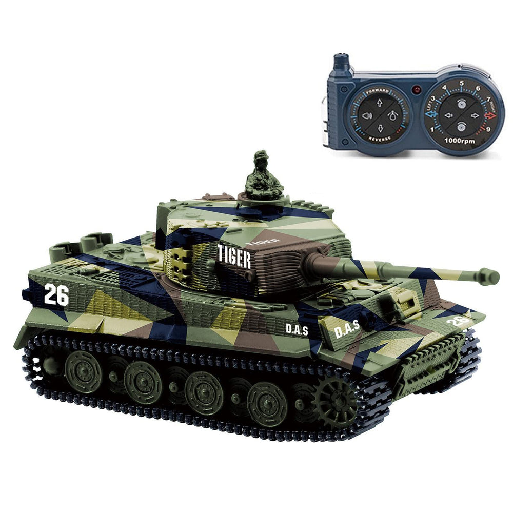 Cheerwing Tiger I Panzer RC tank front view showing detailed scale realism for display and play