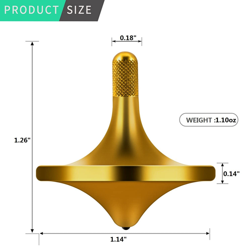 CHEETOP spinning top in hand showing tactile focus and balance.