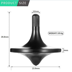 CHEETOP large spinning top shows extended spin time and steady balance.