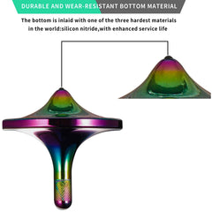 CHEETOP large spinning top delivers long spin time in compact form