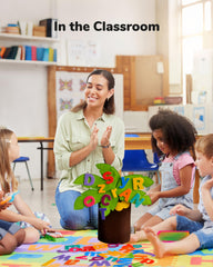 CHEFAN circle time letters and cups for sorting with the tree