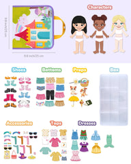 CHEFAN felt storage bag with 11 compartments keeps outfits organized and portable