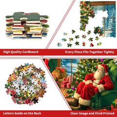 CHengQiSM puzzle poster included for layout reference during assembly