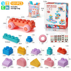 chenxuanbro soft block color variety supports visual perception during play
