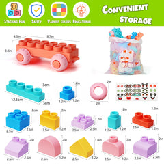 Chenxuanbro stacking towers develop hand-eye coordination during play.