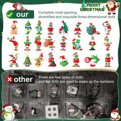 CHENZHOUZAI Christmas monsters figurine brightens shelves as a collectible display.