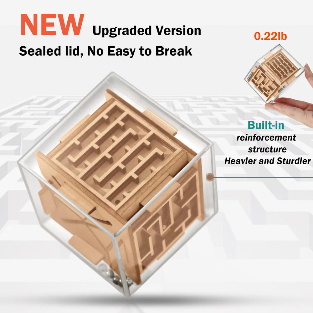 CHEROSIN 3D brain teaser puzzle highlighting problem solving and spatial thinking.