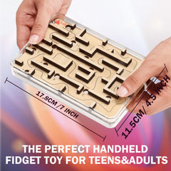 Cherosin compact wooden brain teaser shown in a travel-ready form for on-the-go play.
