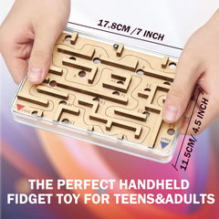 CHEROSIN marble maze tilt-action, side view highlighting hand-eye coordination and patience.