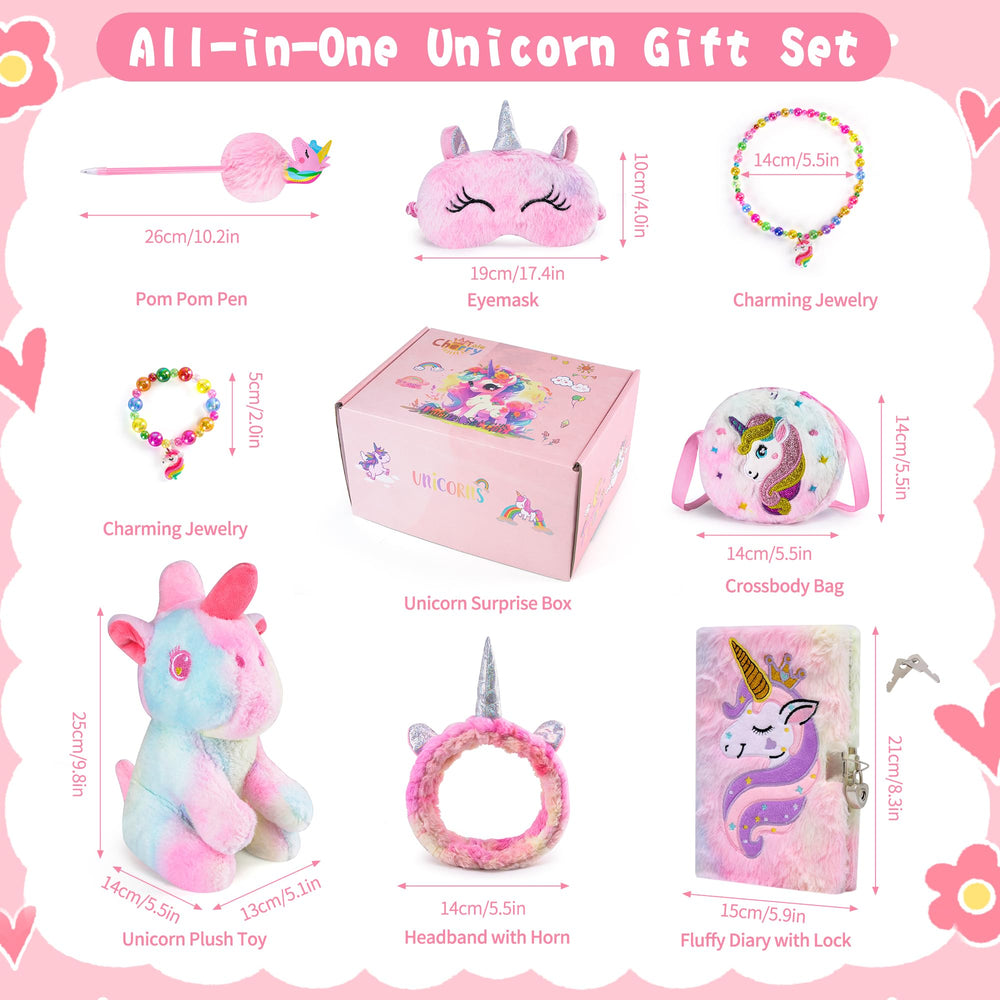 Cherry Tale unicorn plush diary with lock for secure daily memories