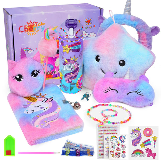 Cherry Tale unicorn star pillow soft cuddle for bedtime and tea parties