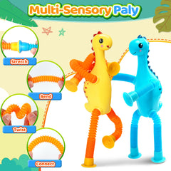CHESLICR durable ABS dinosaur toy for long-lasting travel fun.