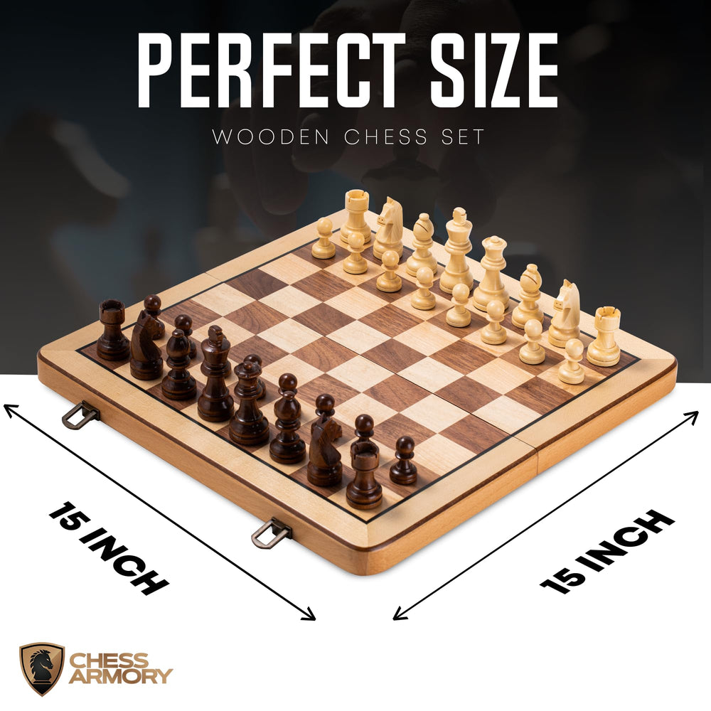 Inside travel storage compartments keep Chess Armory pieces secure during transit.