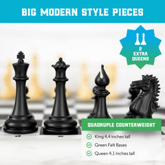 Chess Geeks compact box fits in a backpack for easy transport
