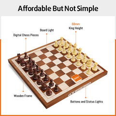 Chessnut Air board LED lighting enhances visibility for night sessions