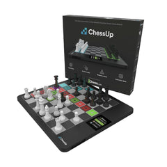 ChessUp 2 light-up board showing guided moves to improve strategy.