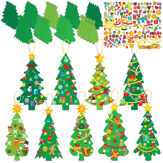 Chiazllta 945pcs Christmas tree cards for colorful DIY bookmarks and crafts.