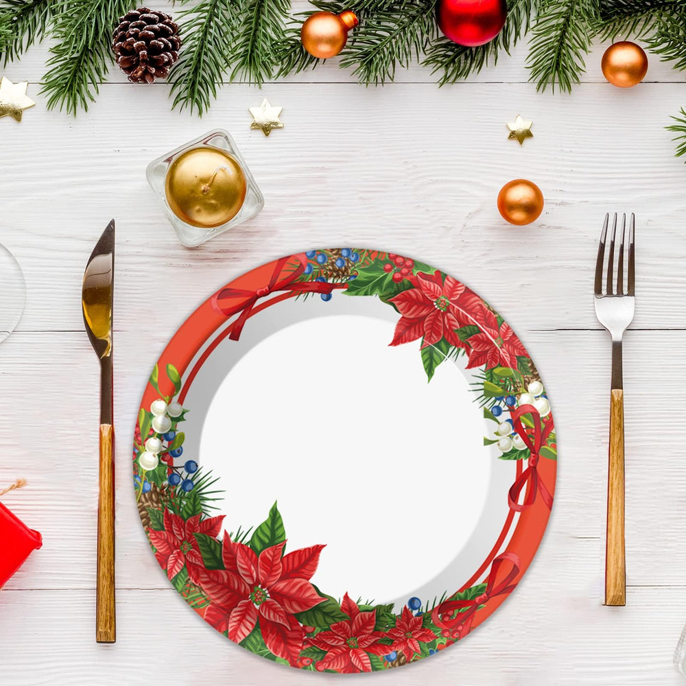 Chiazllta party decor plates add seasonal charm to your holiday table.
