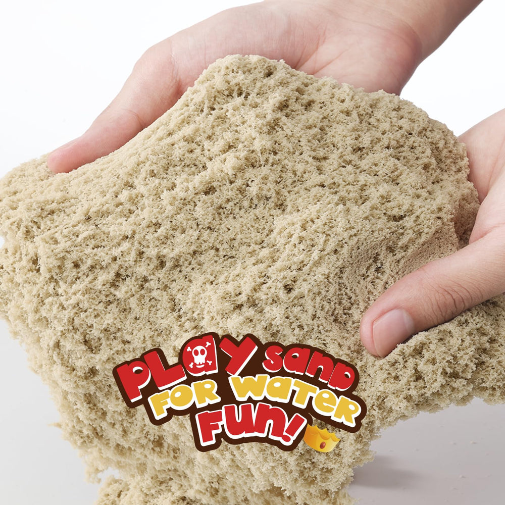 Chico Land sensory sand with molds, gems, and tools boosts creative storytelling.