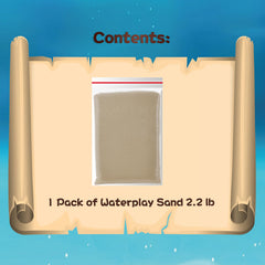 Chico Land Waterplay Sand easy-clean-ups helps quick cleanup after play