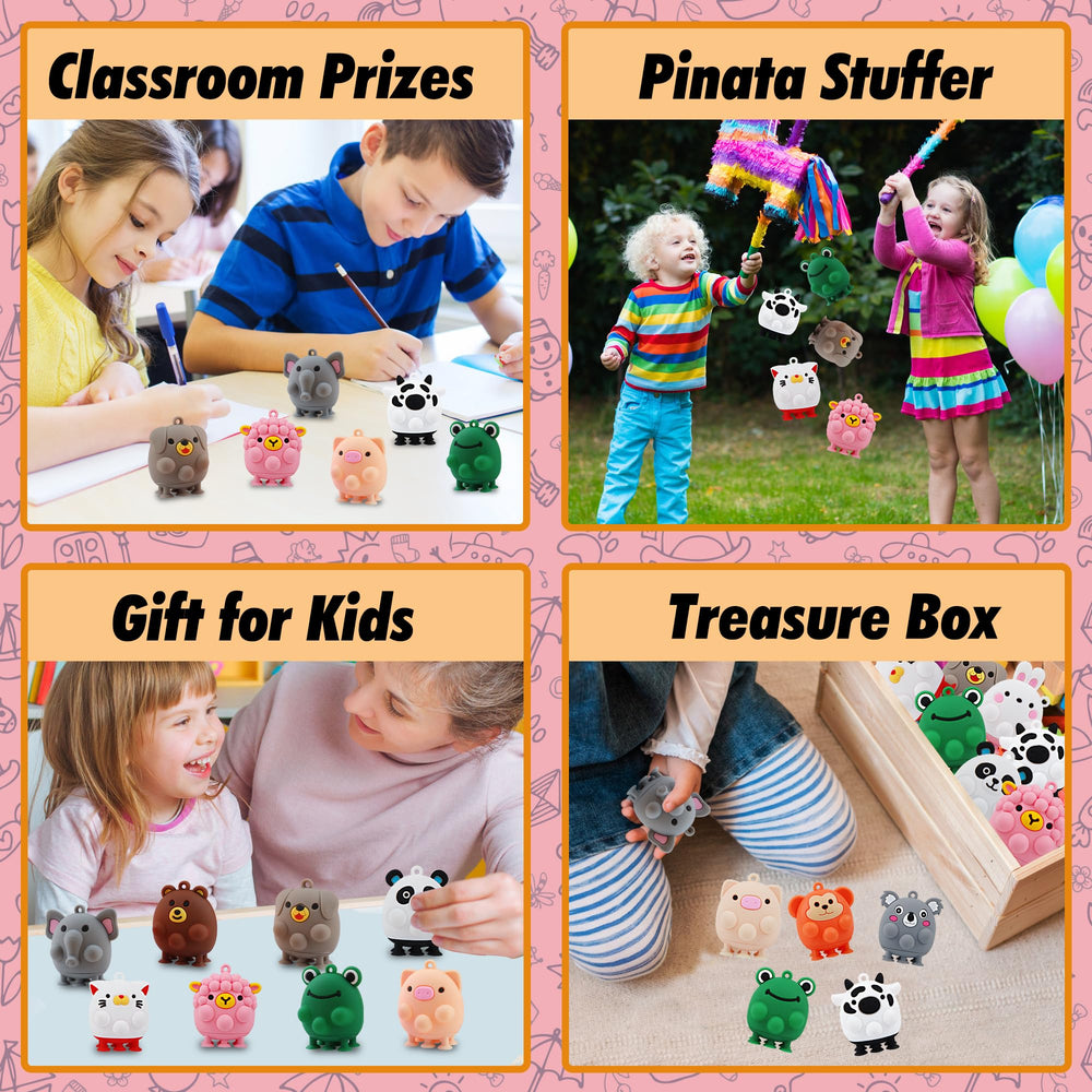 ChildFun colorful keychains included for backpack attachment and easy access