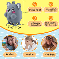 ChildFun cow animal pop toy with vivid colors for classroom or home play.