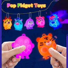 ChildFun animal suction toys with six bottom cups stick to windows and tables.