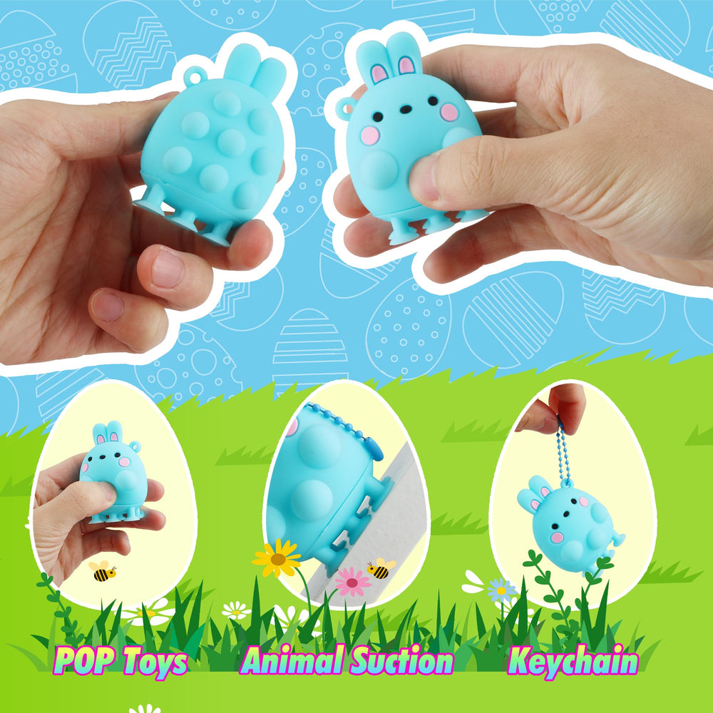 ChildFun bright eggs filled with toys provide festive basket fillers.