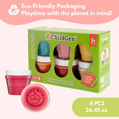 ChildGen non-toxic ingredients highlight safety for toddlers during hands-on shaping.
