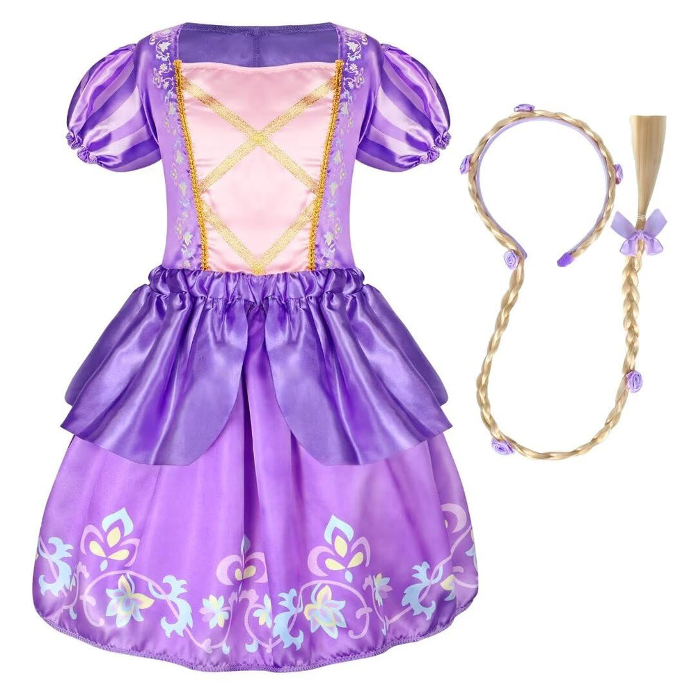 Chillife blue princess dress with classic pattern for magical days