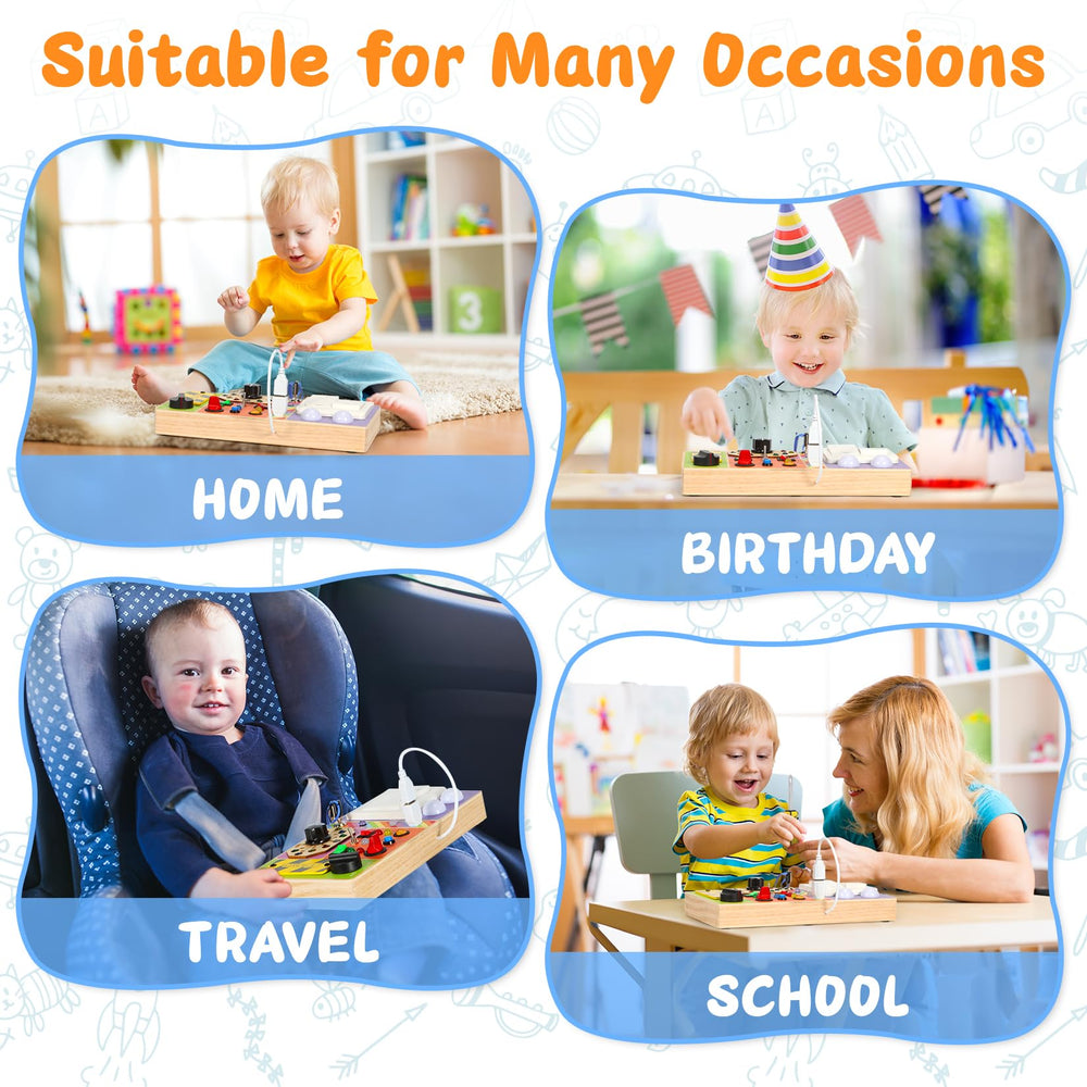 Chillife Busy Board Safety-First Design reduces sharp edges for worry-free play.