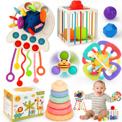 Chillife pull-string infant toy boosts grip and early motor skills.