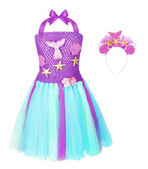 Chillife purple mermaid dress invites ocean-themed pretend adventures.