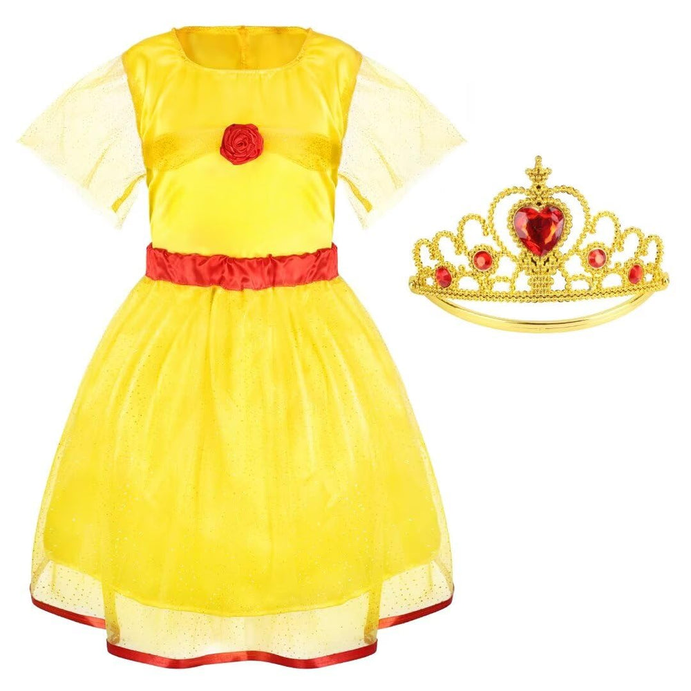 Chillife purple princess dress with sequins for stylish role play