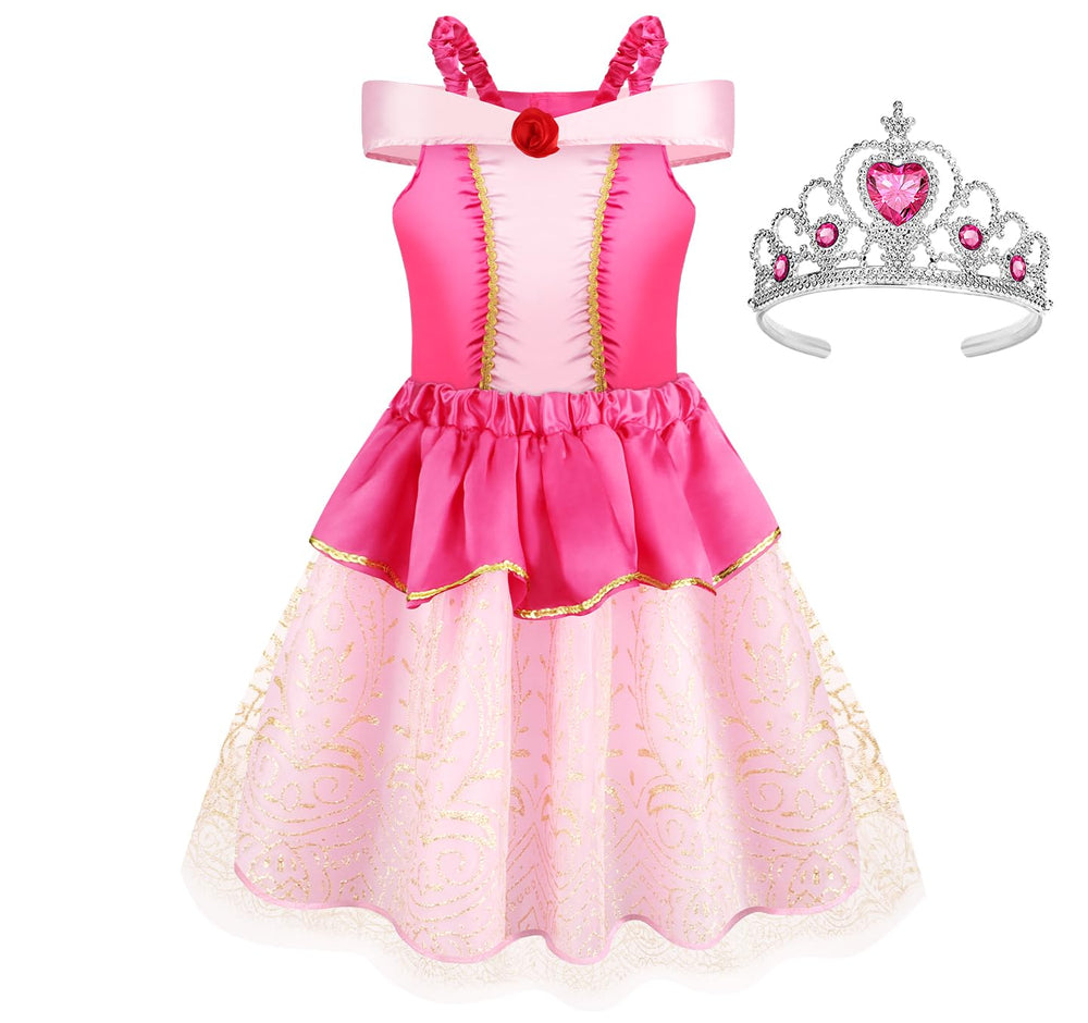 Chillife red princess dress designed for joyful storytelling and dress-up.