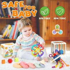 Chillife stacking rings foster hand-eye coordination during playtime.