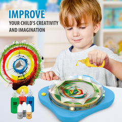 Chilpals Spin Art Masterpiece on display ready to gift
