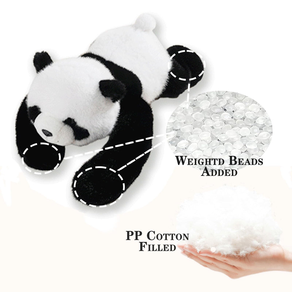 Chilsoby Panda close-up fabric, ultra-soft plush texture for cozy evenings