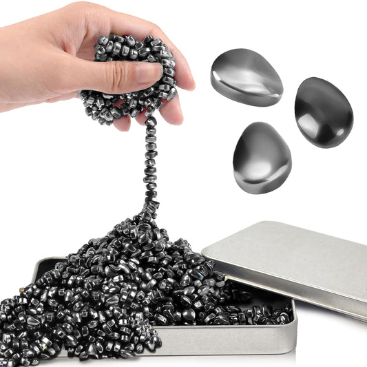 Chilvil 500pc magnetic fidget toy black collection for focus and desk stress relief.