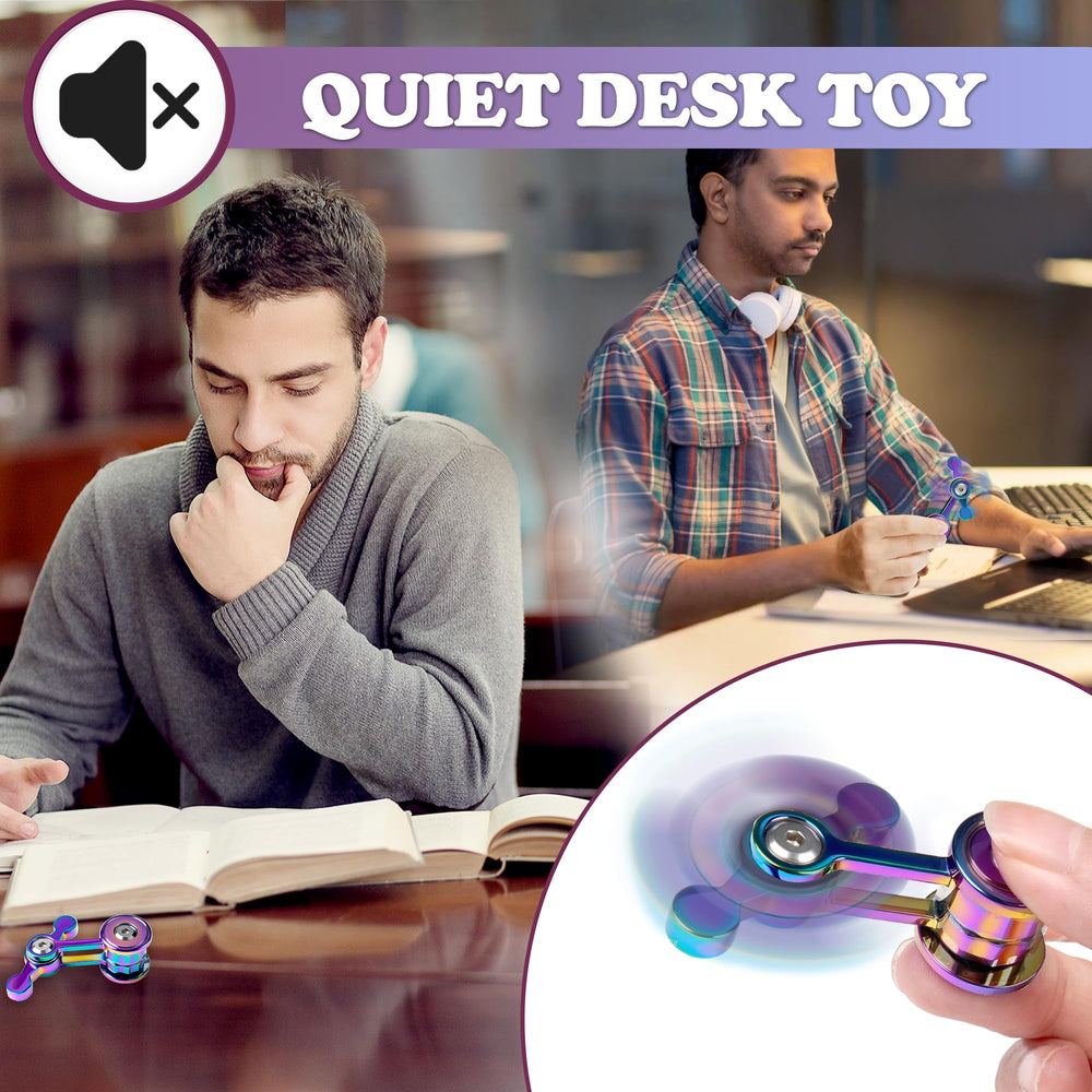 Chilvil color-silver fidget spinner in packaging as a thoughtful gift