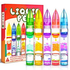 Chilvil liquid pen bubbles drift for calming focus during study sessions.
