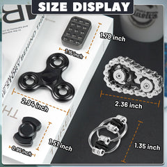 Chilvil magnetic fidget slider showing smooth sliding action