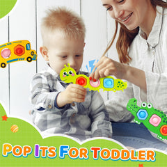 Chilvil school bus held by toddler demonstrating easy grip and engagement