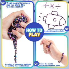 Chilvil weak-magnetic stones for one-handed squish and focus during work.