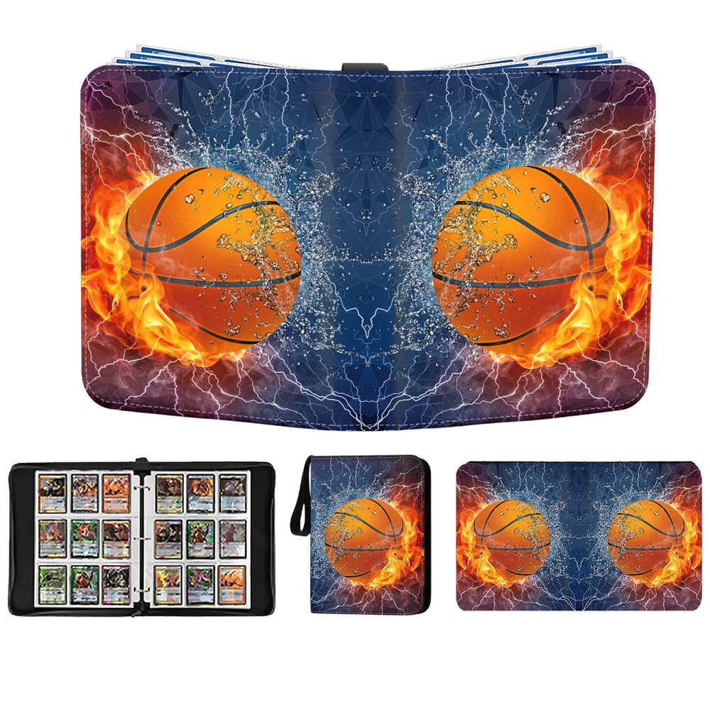 CHIMORY basketball card binder exterior in PU leather for durable protection and style.