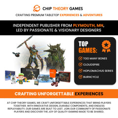 Chip Theory Games Too Many Bones coop game night—fun for groups of two to four.